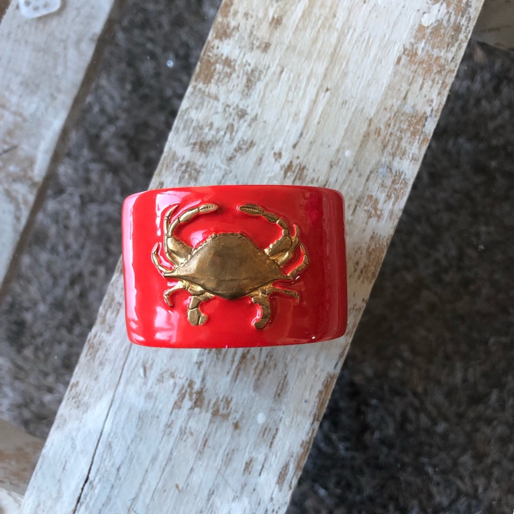 Metal Red Crab Cuff from European Boutique